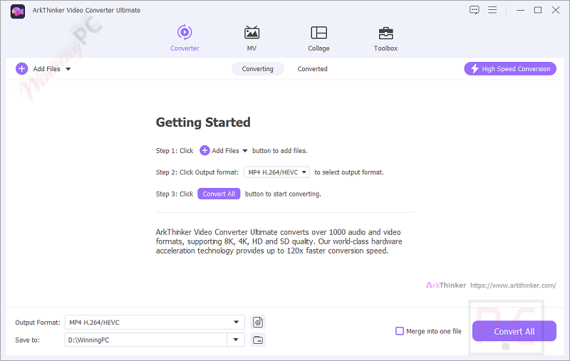 Arkthinker Video Converter Ultimate Main Screenshot Arkthinker Video Converter Ultimate Main Screenshot