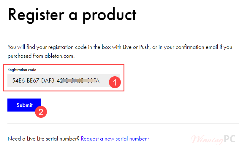Ableton Live Register Product Ableton Live Register Product