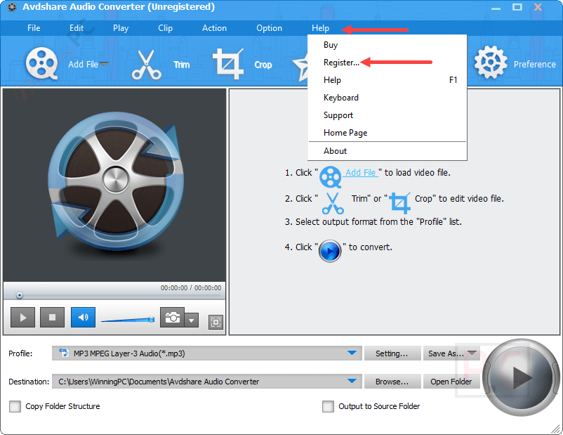 Activate Avdshare Audio Converter Activate Avdshare Audio Converter