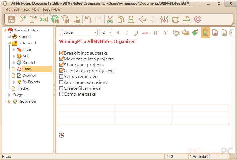Allmynotes Organizer Deluxe 2024 Screenshot Allmynotes Organizer Deluxe 2024 Screenshot