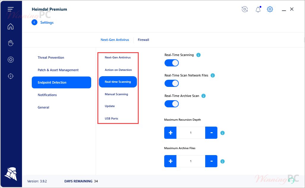 Heimdal Thor Premium Home Antivirus Settings Heimdal Thor Premium Home Antivirus Settings