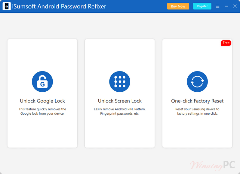Isumsoft Android Password Refixer Screeenshot
