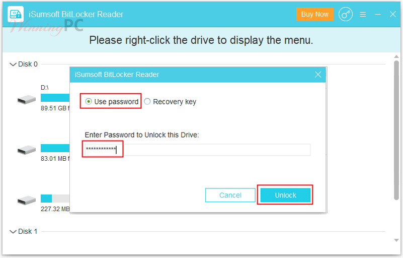 Isumsoft Bitlocker Reader Unlock Drives Isumsoft Bitlocker Reader Unlock Drives