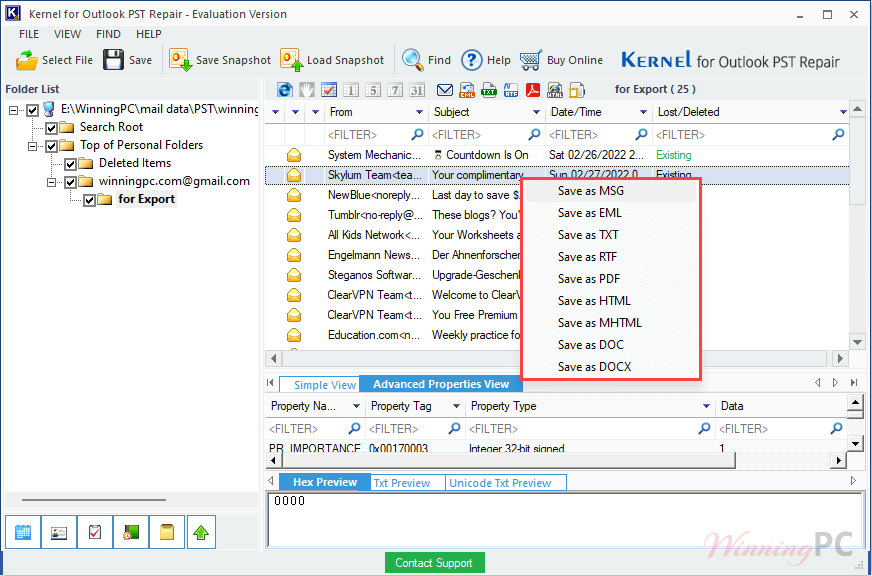 Kernel For Outlook Pst Repair Save Files Kernel For Outlook Pst Repair Save Files