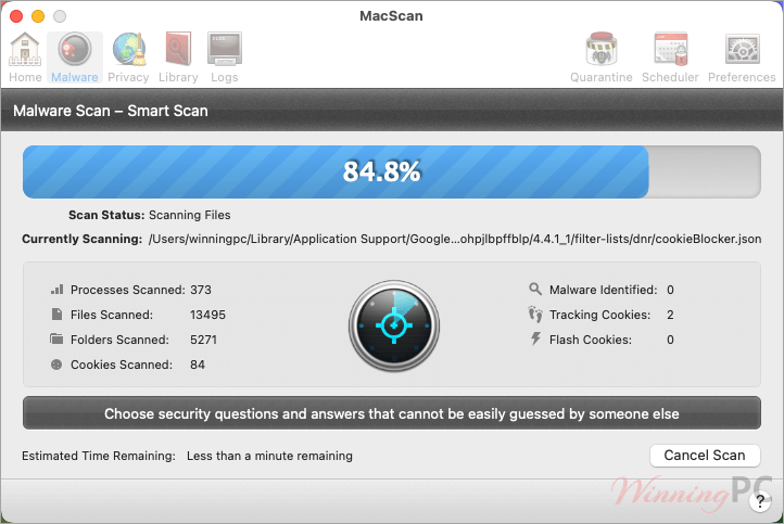 Securemac Macscan Scanning Securemac Macscan Scanning