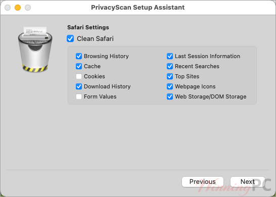 Securemac Privacyscan Setup Assistant Securemac Privacyscan Setup Assistant