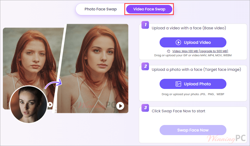 Vidnoz Face Swap Video Swap