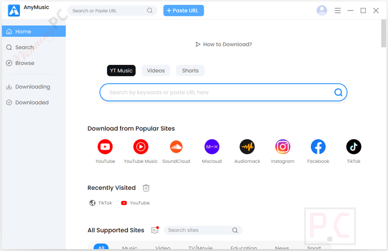 Amoyshare Anymusic Main Screenshot Free Amoyshare Anymusic Main Screenshot Free
