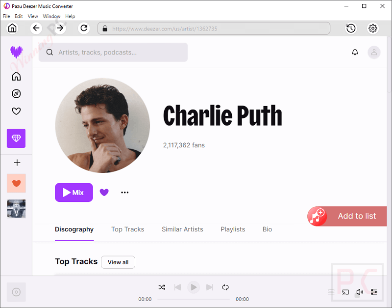 Select Files Pazu Deezer Music Converter