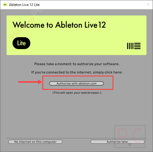 Ableton Live 12 Lite Authorize Account Ableton Live 12 Lite Authorize Account
