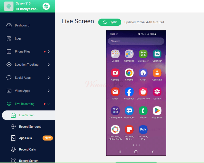 Famiguard Pro For Android Live Recording Screenshot Famiguard Pro For Android Live Recording Screenshot