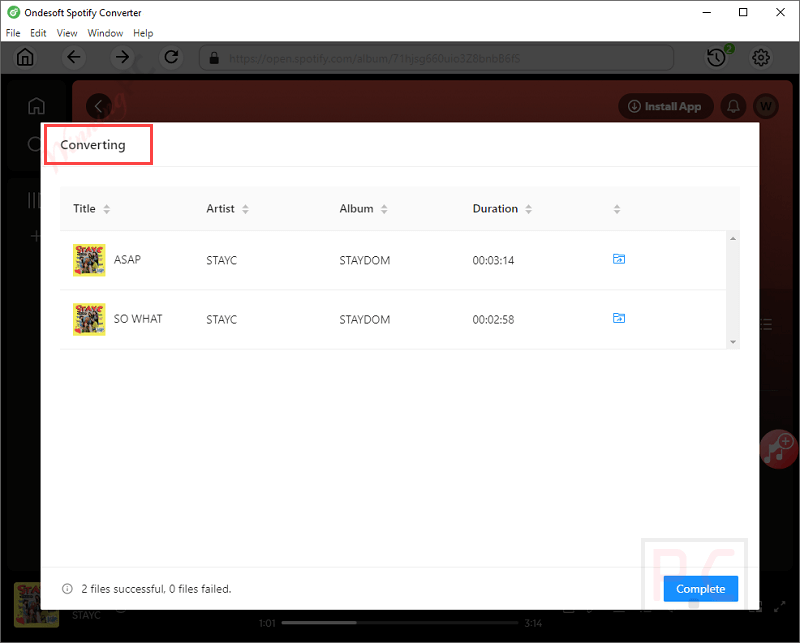 Converting Ondesoft Spotify Music Converter Converting Ondesoft Spotify Music Converter