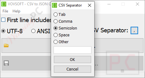 Vovsoft CSV to JSON Converter License Key Free