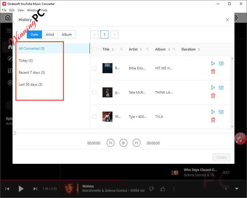 History Ondesoft Youtube Music Converter History Ondesoft Youtube Music Converter