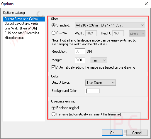 Output Sizes Any Dwg To Image Converter Output Sizes Any Dwg To Image Converter