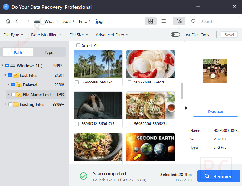 Preview Do Your Data Recovery Professional Preview Do Your Data Recovery Professional
