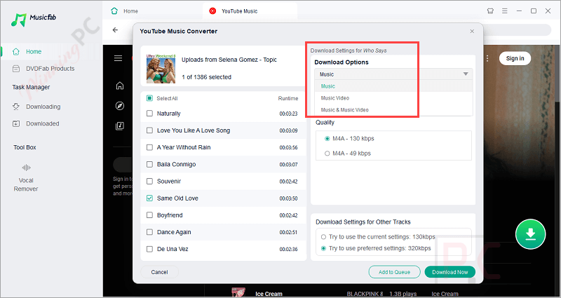 Download Options Musicfab Youtube Music Converter Download Options Musicfab Youtube Music Converter