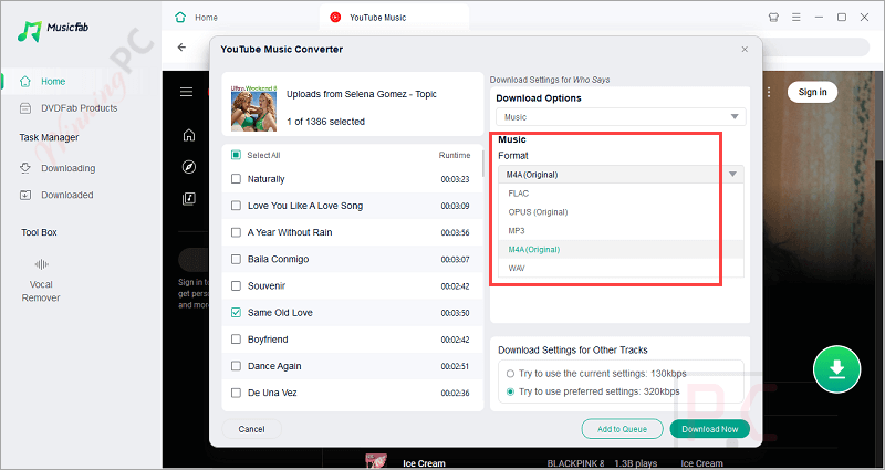 Format Musicfab Youtube Music Converter Format Musicfab Youtube Music Converter