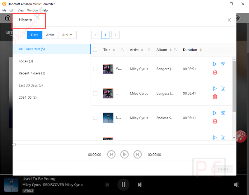 History Ondesoft Amazon Music Converter History Ondesoft Amazon Music Converter
