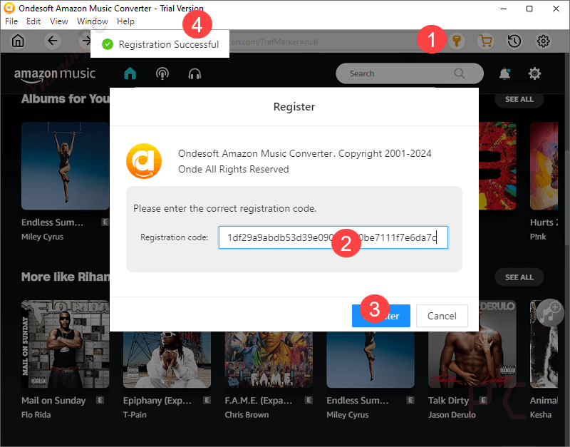 Register Ondesoft Amazon Music Converter Register Ondesoft Amazon Music Converter