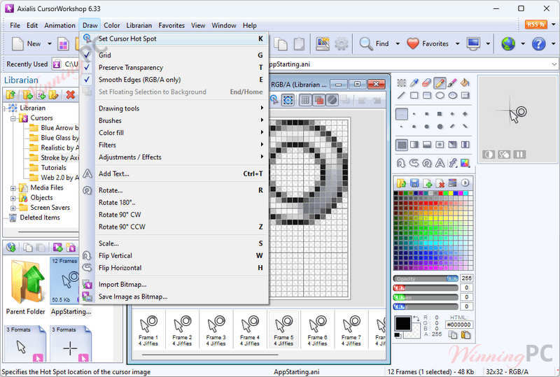 Axialis Cursorworkshop Draw Screenshot Axialis Cursorworkshop Draw Screenshot