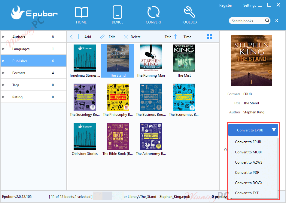 Epubor Ebook Manager Convert Ebooks Epubor Ebook Manager Convert Ebooks