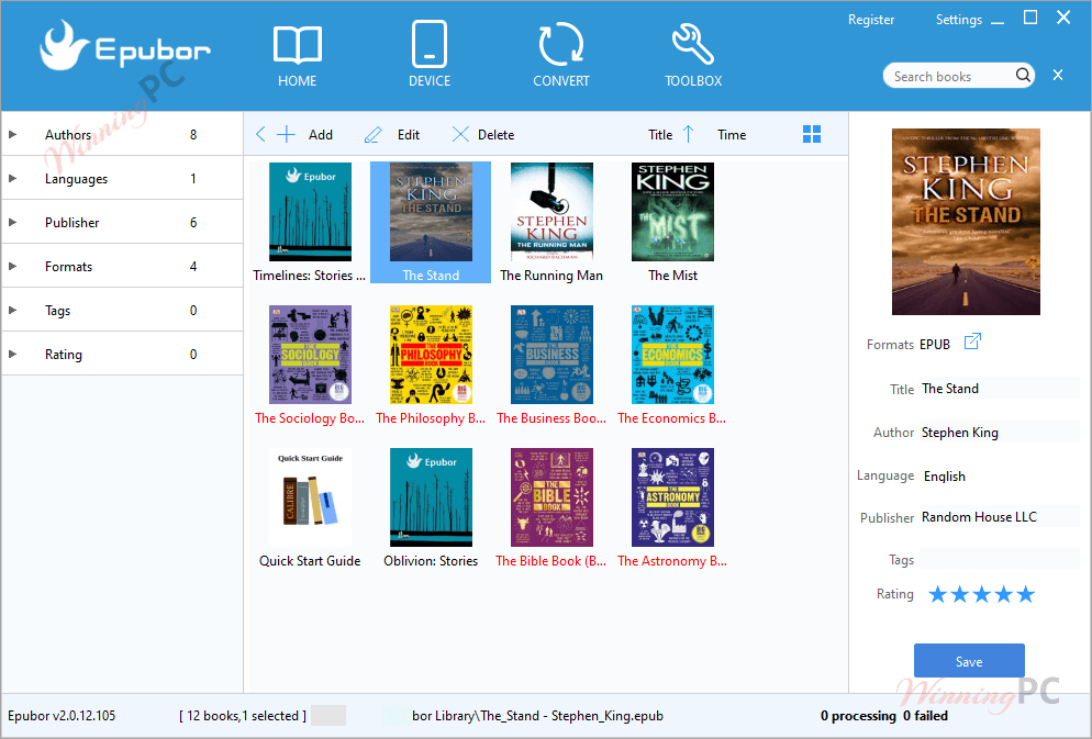 Epubor Ebook Manager Screenshot Epubor Ebook Manager Screenshot
