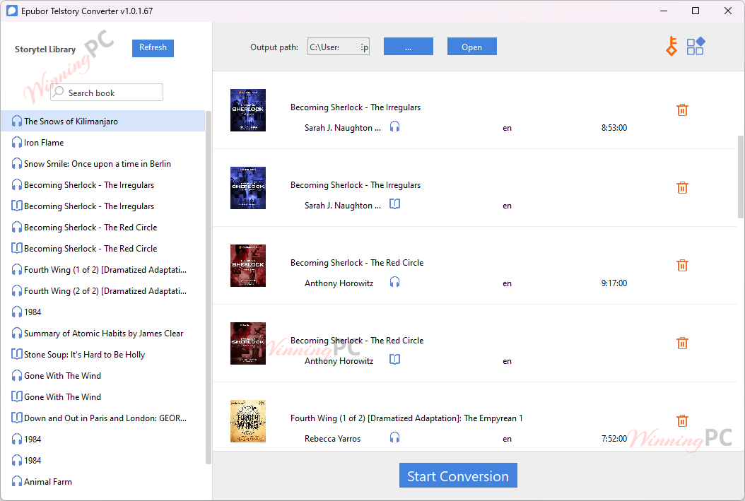 Epubor Telstory Converter Conversion
