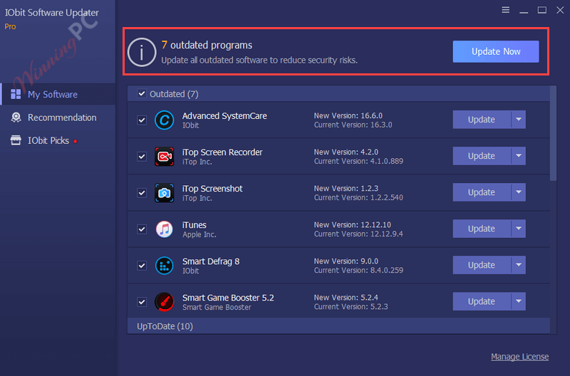IObit Software Updater Pro Giveaway Code Free 2025