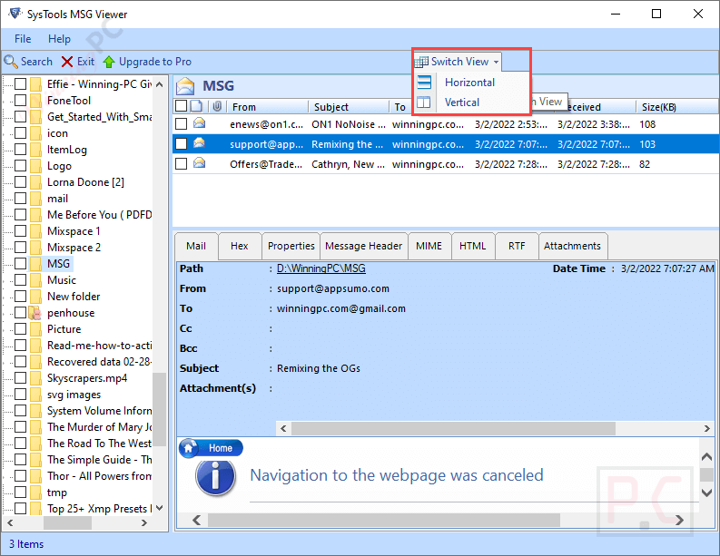 Switch View Systools Msg Viewer Switch View Systools Msg Viewer