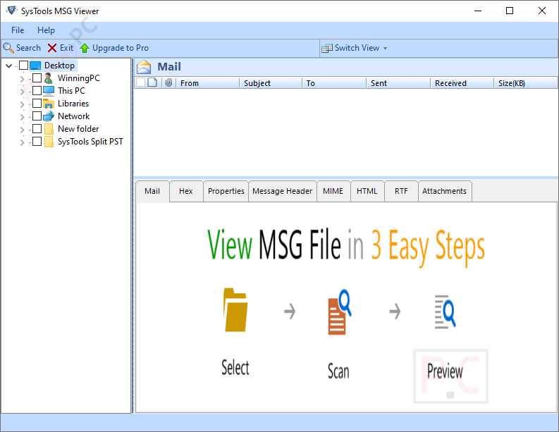 Systools Msg Viewer Main Screenshot Systools Msg Viewer Main Screenshot