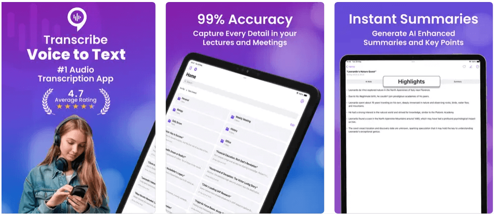 Transcribe Ai Voice To Text Screenshot