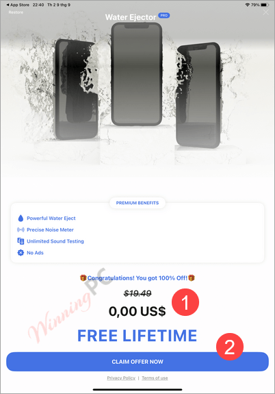 Water Eject Ios App Giveaway