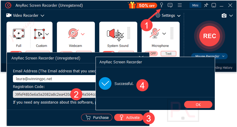 Anyrec Screen Recorder Registration Anyrec Screen Recorder Registration