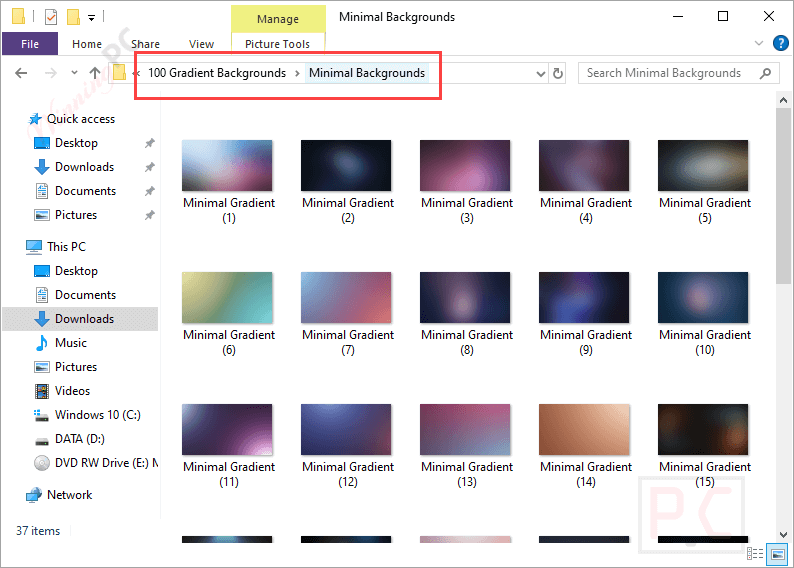 Minimal Backgrounds Gradient Backgrounds