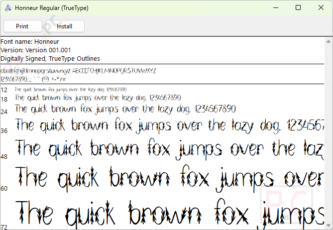Truetype Eldamar Studio Display Fonts