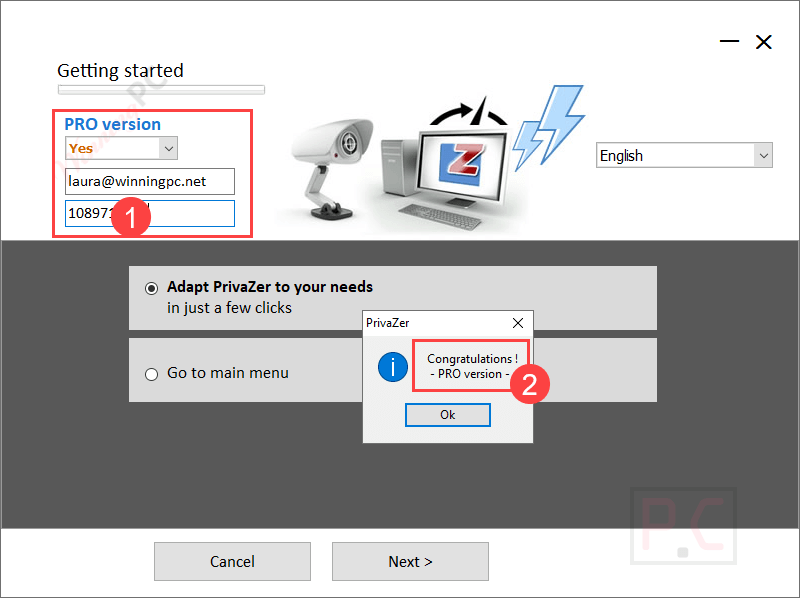 Activate Privazer Pro Activate Privazer Pro