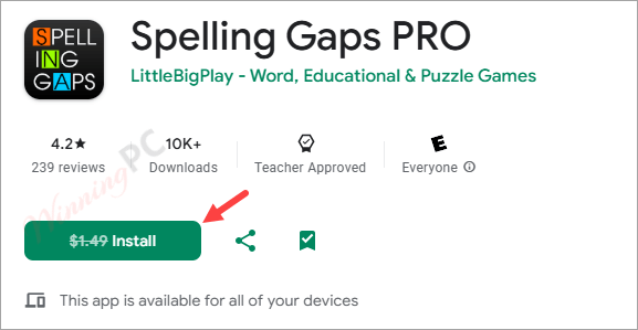 2024 12 12 105731 Spelling Gaps Pro For Android Giveaway