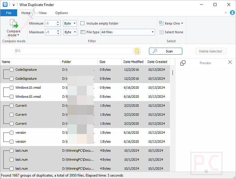 Screenshot Wise Duplicate Finder