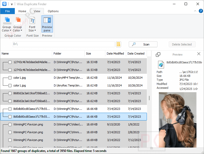 View Wise Duplicate Finder