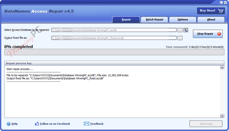 Datanumen Access Repair Screenshot 2025 Datanumen Access Repair Screenshot 2025