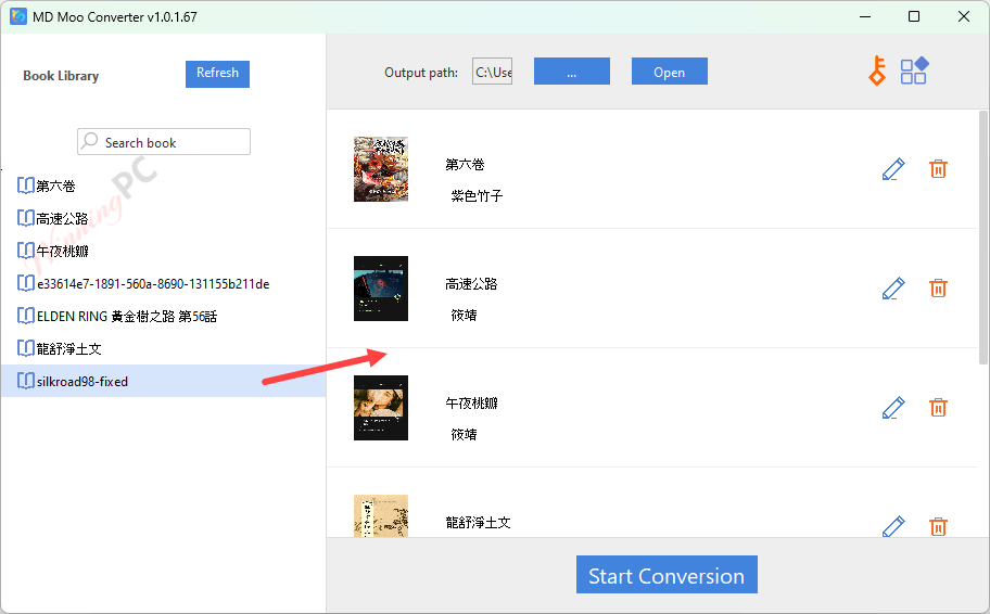 Md Moo Converter Add Ebooks Screenshot Md Moo Converter Add Ebooks Screenshot