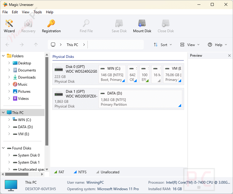 Magic Data Recovery Pack Main Screenshot Magic Data Recovery Pack