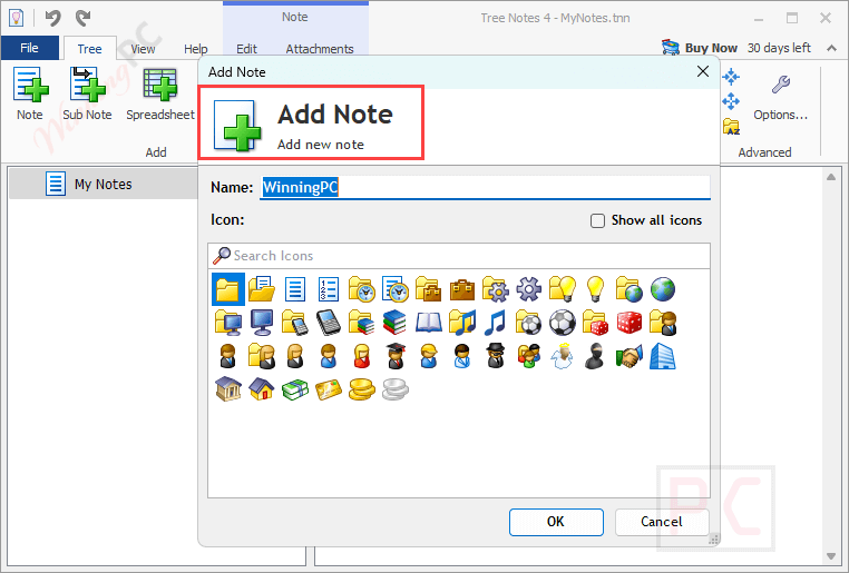 Add Note Dextronet Tree Notes Dextronet Tree Notes