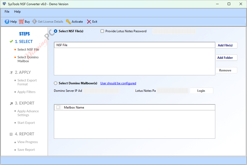 Systools Nsf Converter Screenshot